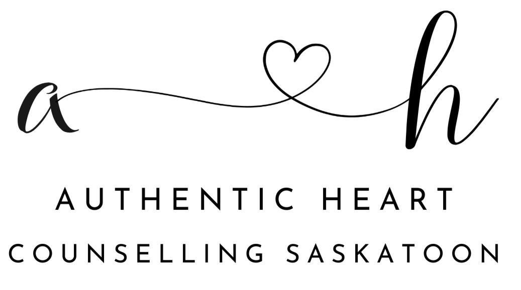 Authentic Counselling Logo showing the letter A connected to the letter H through a heart.