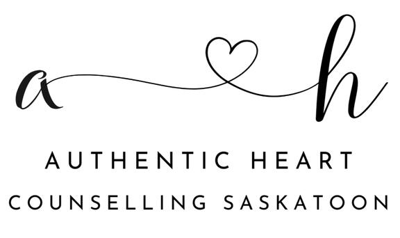 Authentic Counselling Logo showing the letter A connected to the letter H through a heart.